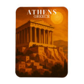 Vintag Athen Griechenland Reisen Retro Magnet (Vertikal)