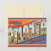 Vintag Atlanta Greetings Postkarte (Vorne/Hinten)