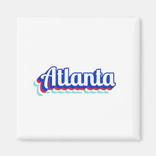 Vintag Atlanta Magnet
