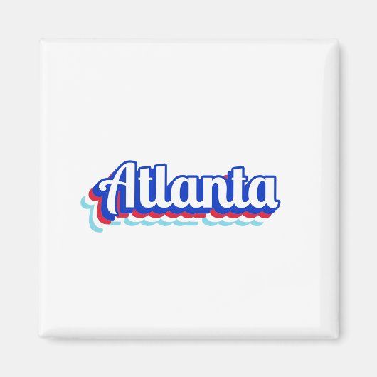 Vintag Atlanta Magnet (Vorne)