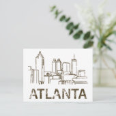 Vintag Atlanta Postkarte (Stehend Vorderseite)