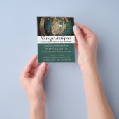 Vintag Atlas Globe, Antiquitätenhändler, Store Flyer (Gruppe)