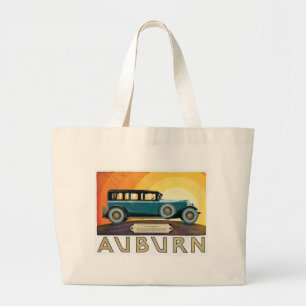 Vintag Auburn Motors Sunburst Ad Jumbo Stoffbeutel