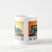 Vintag Auburn Motors Sunburst Ad Kaffeetasse (Mittel)
