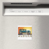 Vintag Auburn Motors Sunburst Ad Magnet (In Situ (Geschirrspüler))