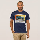Vintag Auburn Motors Sunburst Ad T-Shirt (Vorne ganz)
