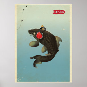 Vintag Audio Koi Poster