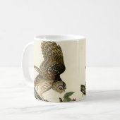 Vintag Audubon Barred Owl Junting Bird Gift Kaffeetasse (Vorderseite Links)