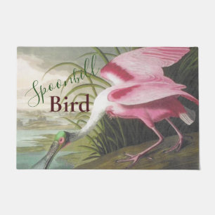 Vintag Audubon Illustration Spoonbill Bird Fußmatte