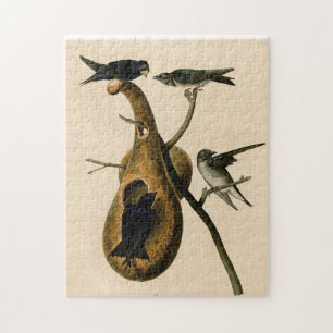 Vintag Audubon Lila Martin Bird Malgeschenk Puzzle