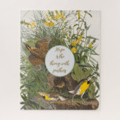 Vintag Audubon Meadowlark Print Puzzle (Vertikal)