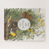 Vintag Audubon Meadowlark Print Puzzle (Horizontal)