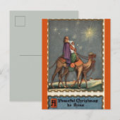 Vintag Auf dem Weg nach Bethlehem Weihnachtskarte Postkarte (Vorne/Hinten)