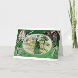 Vintag auf der St. Patrick's Day Card Karte