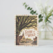 Vintag auf der Welt Postkarte (Stehend Vorderseite)