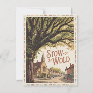 Vintag auf der Welt Postkarte