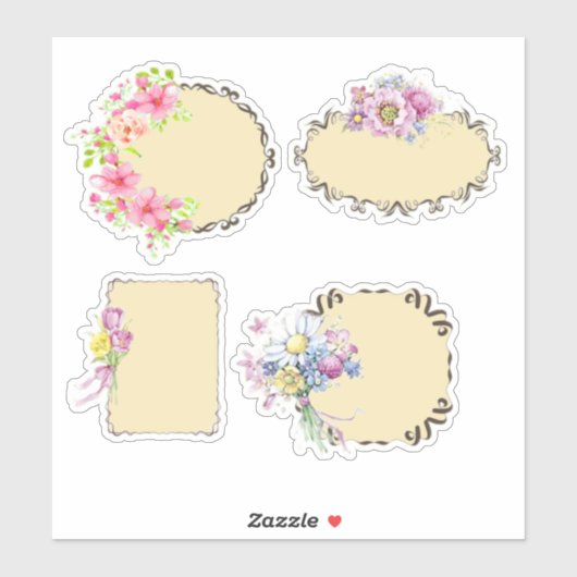 Vintag Aufkleber (Blatt)