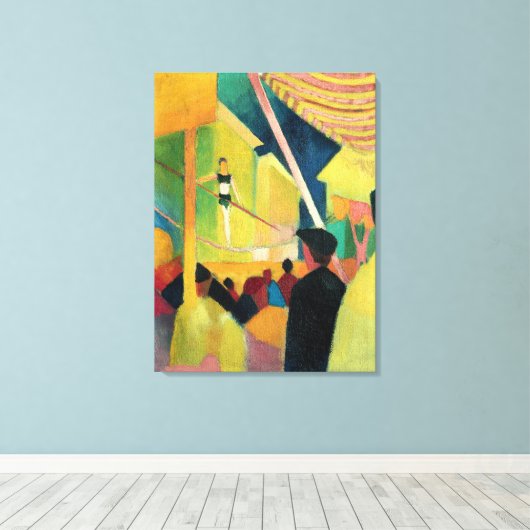 Vintag August Macke Tightrope Walker Leinwanddruck (Insitu (Holzboden))
