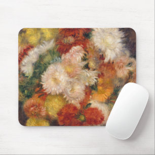 Vintag Auguste Renoir Bouquet Chrysanthemas Mousepad