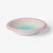 Vintag Aura Blau Pink Gradient Ombre Pappteller (Gewinkelt)