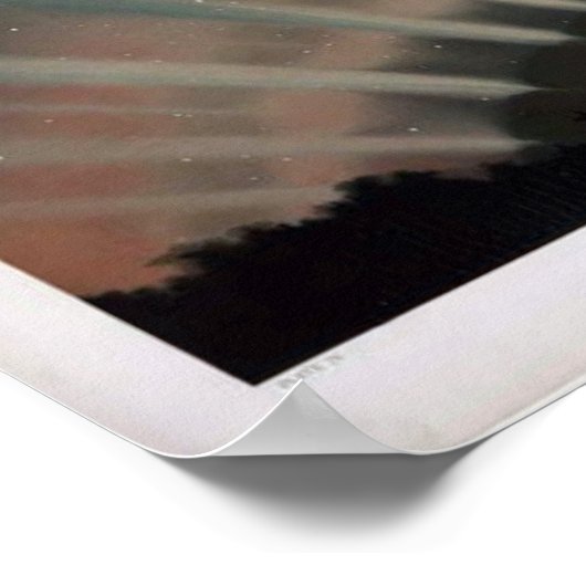 Vintag Aurora Borealis Poster (Ecke)