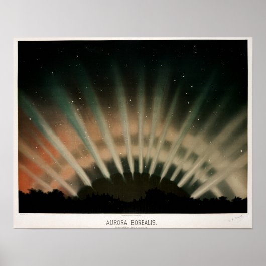 Vintag Aurora Borealis verbessert Poster (Vorne)