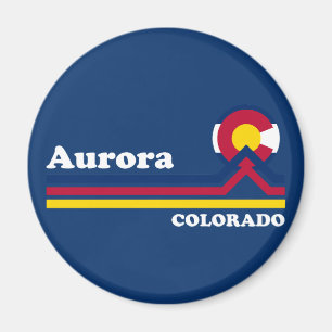 Vintag Aurora Colorado Magnet