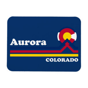 Vintag Aurora Colorado Magnet