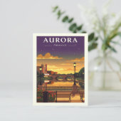 Vintag Aurora Illinois Postkarte (Stehend Vorderseite)