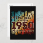 Vintag aus 1950 Originalteilen Postkarte (Vorne/Hinten)