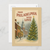 Vintag aus Philadelphia mit Weihnachten der Liebe (Vorne/Hinten)