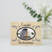 Vintag aussehen alte Postkartenverbindung Postkarte (Stehend Vorderseite)