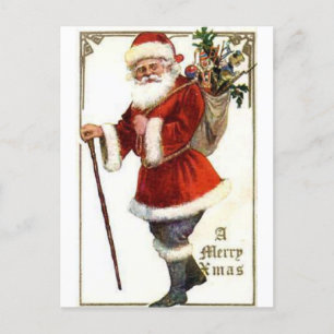 Vintag aussehen Weihnachten wünscht Ihnen frohe We Postkarte