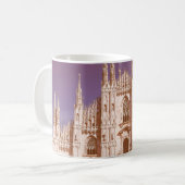Vintag aussehende Mailänder Kathedrale alias Duomo Kaffeetasse (Vorderseite Links)