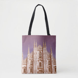 Vintag aussehende Mailänder Kathedrale alias Duomo Tasche