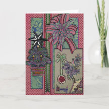 Vintag aussehende Weihnachtskarte