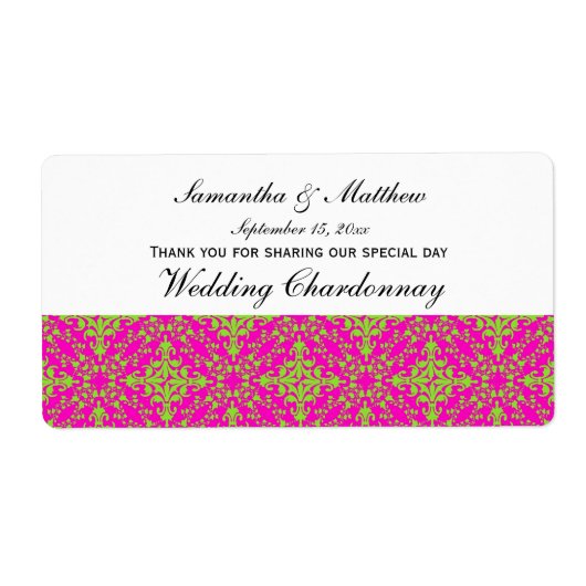 Vintag aussehendes Limones rosa Damaskus #2 Weinet (Vorne)