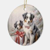 Vintag Aussie Christmas Keramik Ornament (Links)