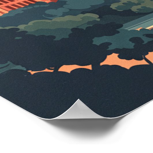 Vintag Austin Poster (Ecke)