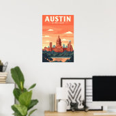 Vintag Austin Poster (Heimbüro)