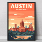 Vintag Austin Poster