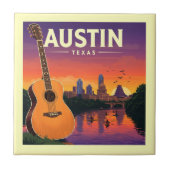 Vintag Austin Texas Fliese (Vorderseite)