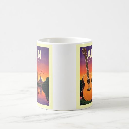 Vintag Austin Texas Kaffeetasse (Mittel)