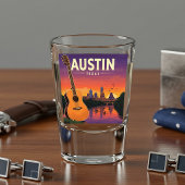 Vintag Austin Texas Schnapsglas