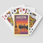Vintag Austin Texas Spielkarten (Rückseite)