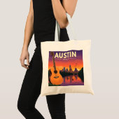 Vintag Austin Texas Tragetasche (Vorderseite (Produkt))