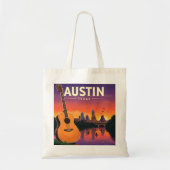 Vintag Austin Texas Tragetasche (Vorne)
