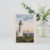Vintag Australien Point senkrecht Leuchtturm Postkarte (Stehend Vorderseite)
