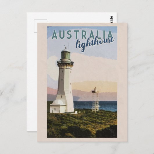 Vintag Australien Point senkrecht Leuchtturm Postkarte (Vorne/Hinten)