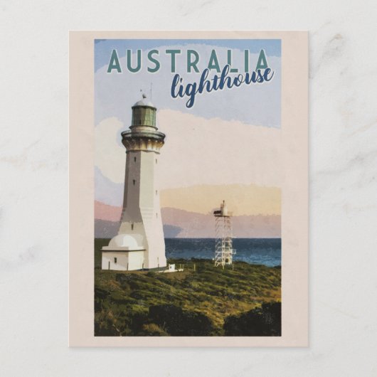 Vintag Australien Point senkrecht Leuchtturm Postkarte (Vorderseite)